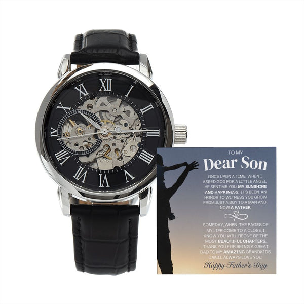 Happy Father's Day to My Dear Son | Openwork Watch