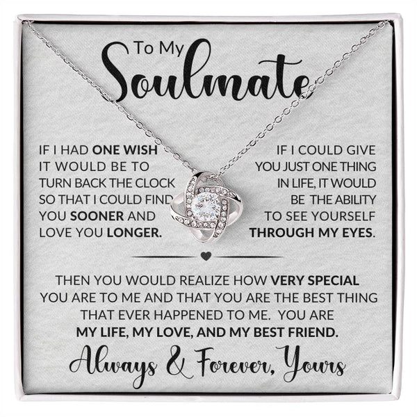 2024 Love Knot Necklace To My Soulmate