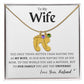 To My Wife, You Are Our World, ONE Child, SON Baby  Feet Necklace