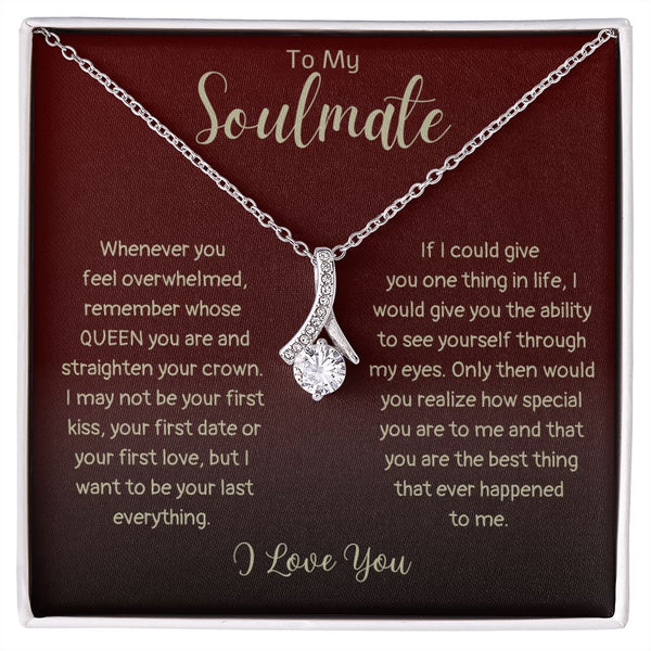 Gift Set - To My Soulmate Straighten Your Crown | Alluring Beauty Necklace