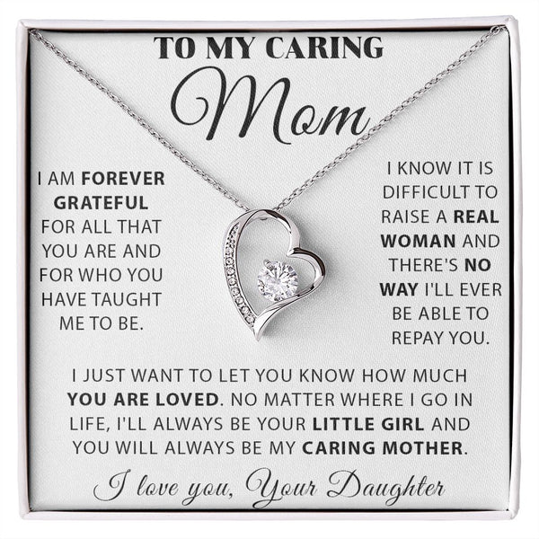 Gift Set - To My Caring Mom | Forever Love Necklace