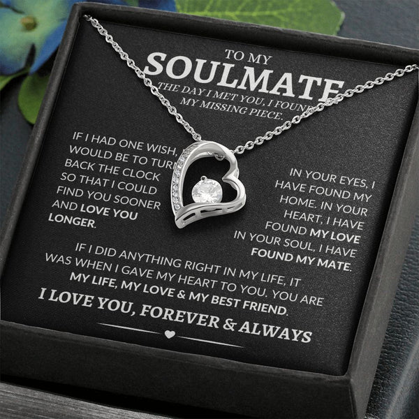 Gift Set - To My Soulmate I Found My Missing Piece... | Forever Love Necklace